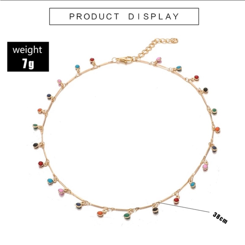 Bohemian Colorful Beaded Necklace - Picture 3 of 5